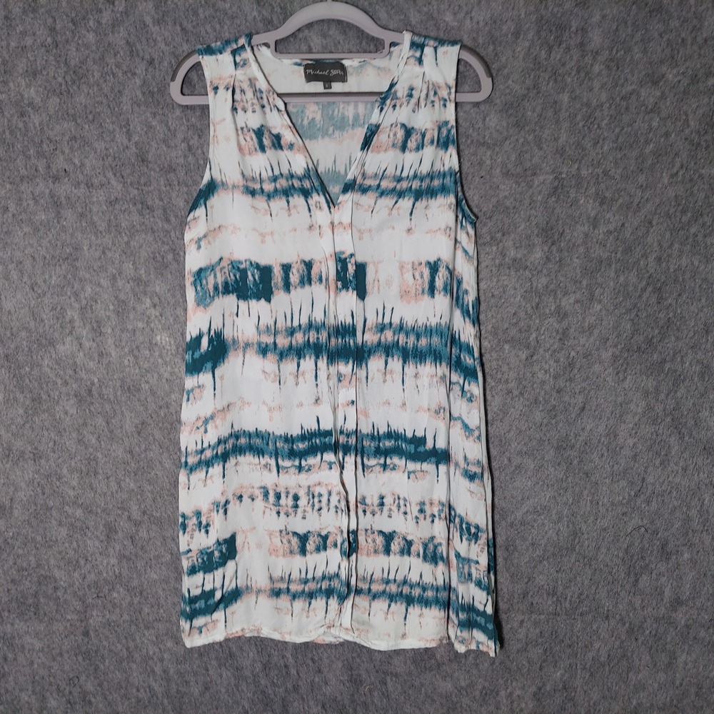 Michael Stars Dress‎ S Tie Dye Sleeveless lightweight coastal nautical Artsy